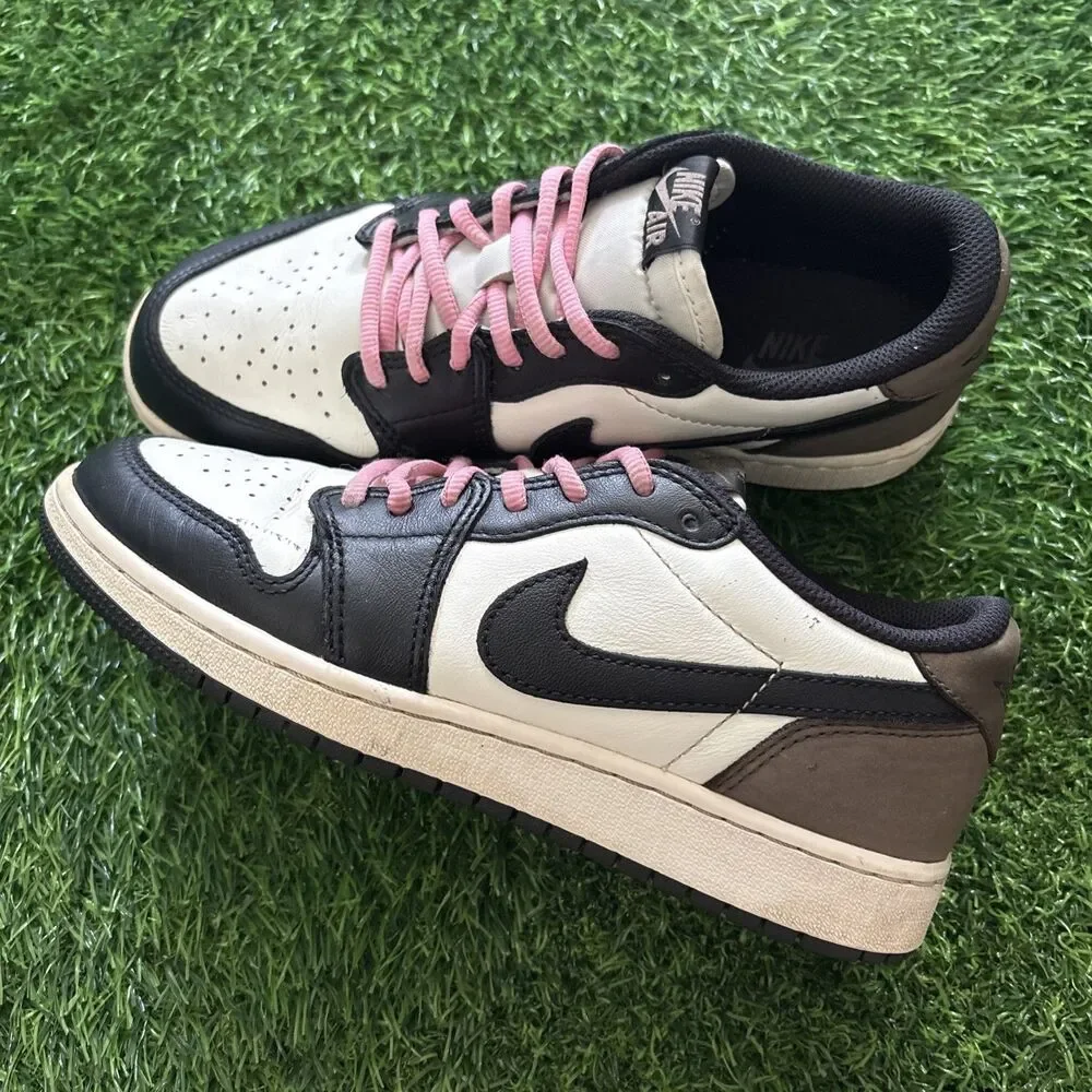 Nike Air Jordan 1 Retro Low OG Dark Mocha White Black Size 6Y CZ0858-102